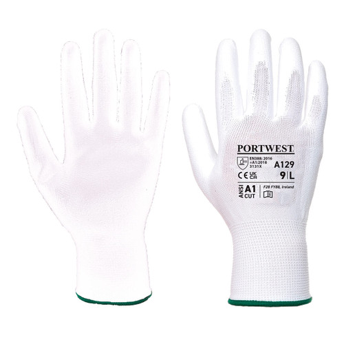 PU Palm Glove - Carton (480 Pairs) (White)