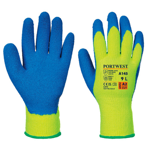 Cold Grip Glove (Yellow/Blue)