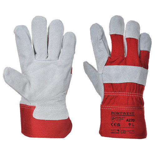 Premium Chrome Rigger Glove (Red)