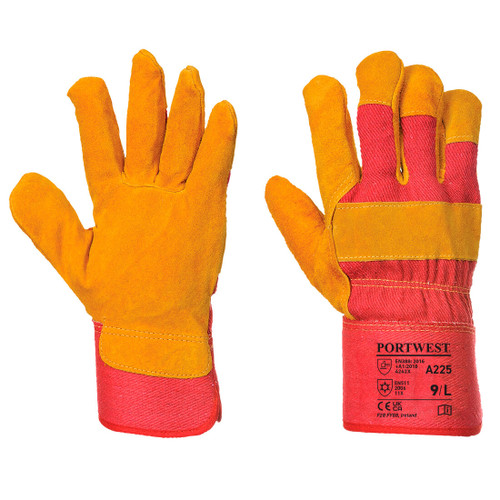 Fleece Lined Rigger Glove (Red)