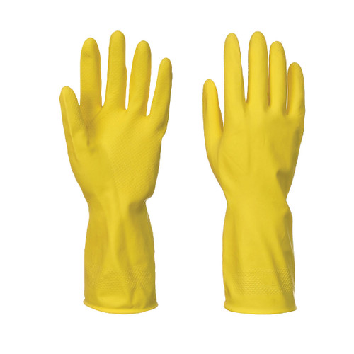 Household Latex Glove (240 Pairs) (Yellow)