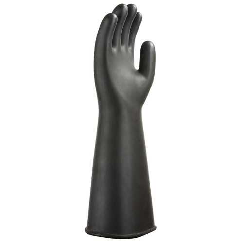 Heavyweight Latex Rubber Gauntlet (Black)