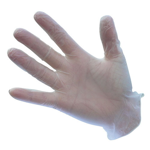 Powdered Vinyl Disposable Glove (Clear)