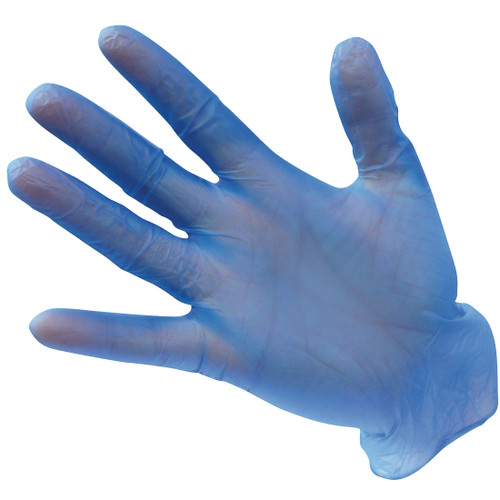 Powder Free Vinyl Disposable Glove (Blue)
