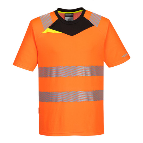 DX4 Hi-Vis T-Shirt S/S  (Orange/Black)