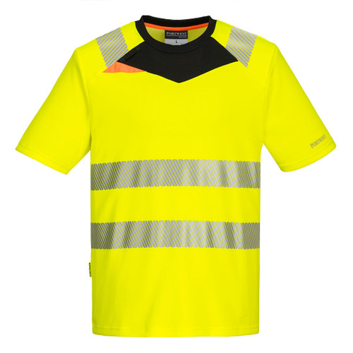 DX4 Hi-Vis T-Shirt S/S  (Yellow/Black)