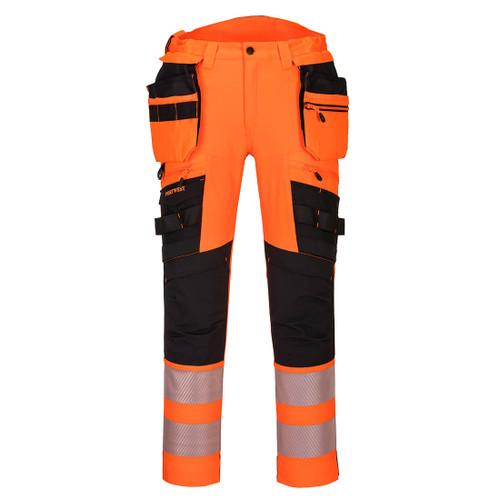 DX4 Hi-Vis Detachable Holster Pocket Trouser (Orange/Black)