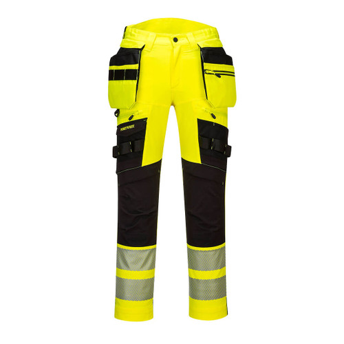 DX4 Hi-Vis Detachable Holster Pocket Trouser (Yellow/Black)