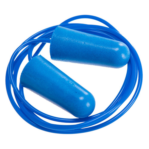 Detectable Corded PU Ear Plugs (Pk200) (Blue)