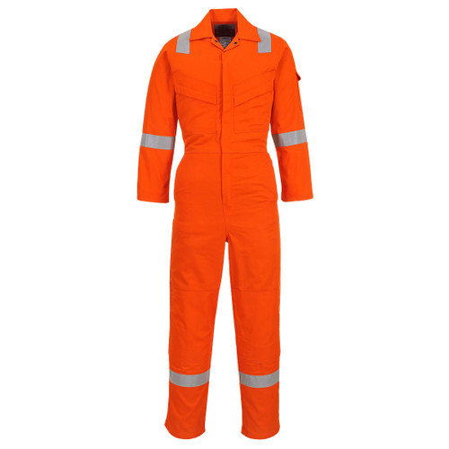 Flame Resistant Light Weight Anti-Static Coverall 280g (Orange)