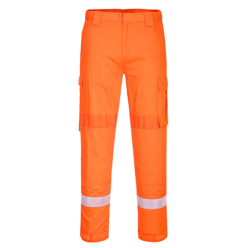 Bizflame Plus Lightweight Stretch Panelled Trouser (Orange)