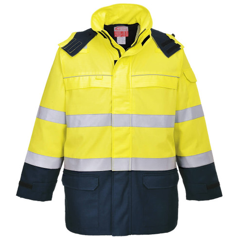 Bizflame Multi Arc Hi-Vis Jacket (Yellow/Navy)