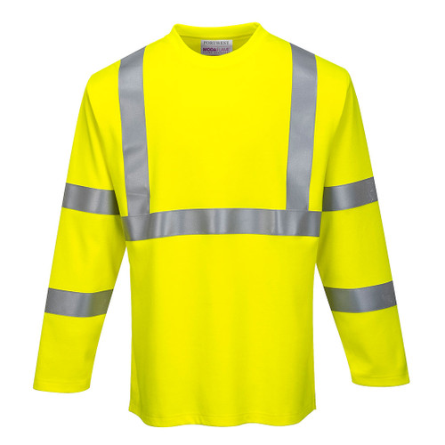 FR Hi-Vis Long Sleeve T-Shirt (Yellow)