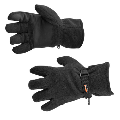 Fleece Glove Insulatex Lined (Black)