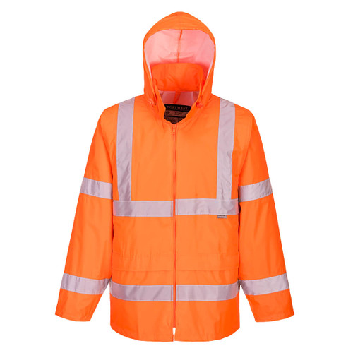 Hi-Vis Rain Jacket (Orange)