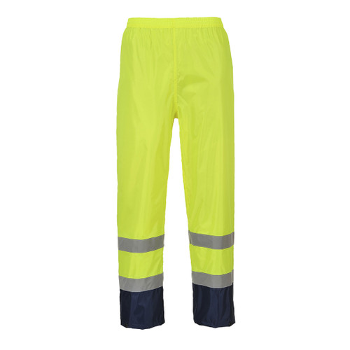 Hi-Vis Contrast Classic Rain Trouser (Yellow/Navy)