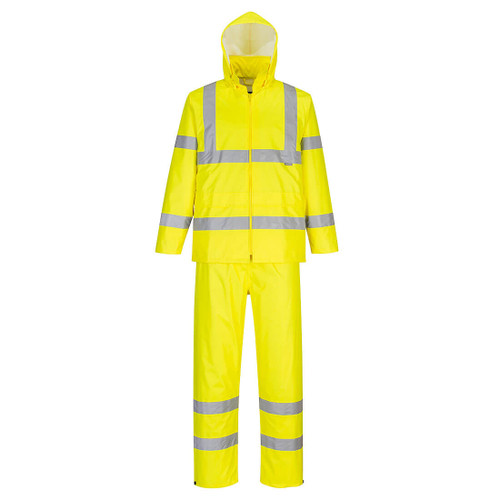 Hi-Vis Packaway Rain Suit  (Yellow)