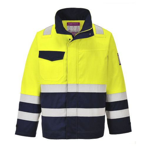 Hi-Vis Modaflame Jacket (Yellow/Navy)
