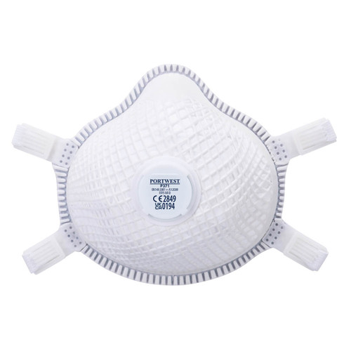 ERGONET FFP3 Valved Dolomite Respirator (White)