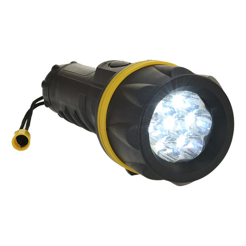 7 LED Rubber Torch  (Yellow/Black)