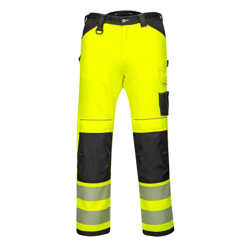 PW3 Hi-Vis Lightweight Stretch Work Trouser (Yellow/Black)