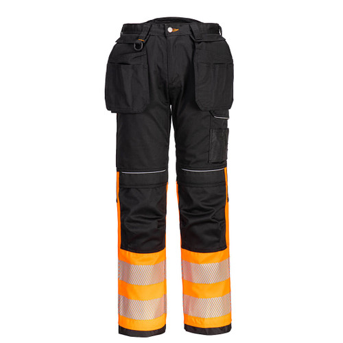 PW3 Hi-Vis Holster Pocket Class 1 Trouser (Orange/Black)