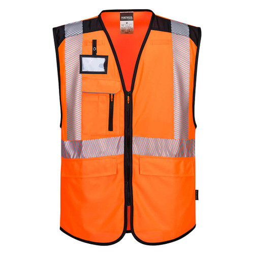 PW3 Hi-Vis Executive Vest  (Orange/Black)