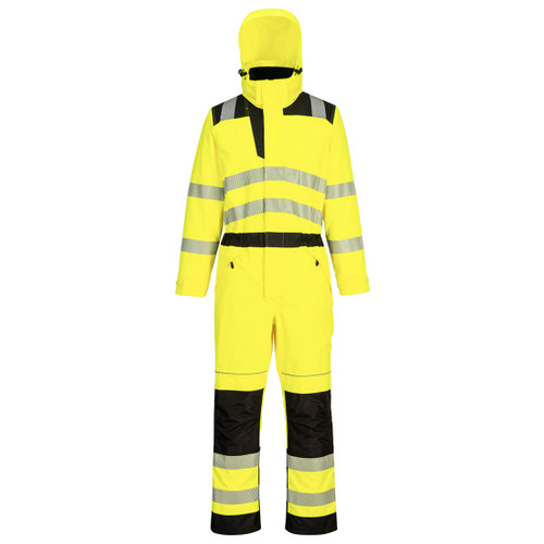 PW3 Hi-Vis Rain Coverall (Yellow/Black)