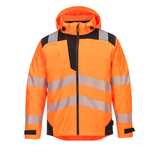 PW3 Hi-Vis Extreme Rain Jacket (Orange/Black)