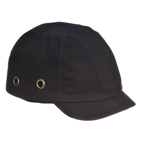 Short Peak Bump Cap (Black)