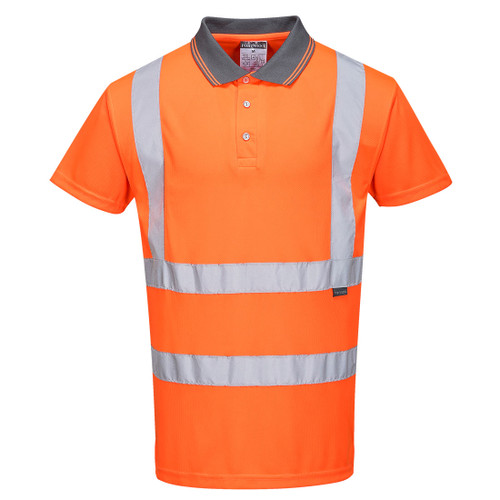 Hi-Vis Polo Shirt S/S  (Orange)