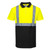 Hi-Vis Contrast Polo Shirt S/S  (Yellow/Black)