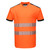 PW3 Hi-Vis Cotton Comfort T-Shirt S/S  (Orange/Black)