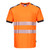 PW3 Hi-Vis Cotton Comfort T-Shirt S/S  (Orange/Grey)
