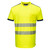 PW3 Hi-Vis Cotton Comfort T-Shirt S/S  (Yellow/Navy)