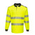PW3 Hi-Vis Cotton Comfort Polo Shirt L/S  (Yellow/Black)