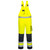 Dijon Hi-Vis Contrast Work Bib and Brace (Yellow/Navy)