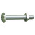 M6 x 10 Roofing Bolts & Nuts Zinc Plated (Box 200)