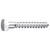 10 x 140mm Hex Head Coachscrews DIN 571 Zinc Plated