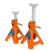 Axle Stands (Pair) 2tonne Capacity per Stand Ratchet Type - Orange (VS2002OR)