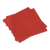 Polypropylene Floor Tile 400 x 400mm - Red Treadplate - Pack of 9 (FT3R)