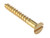 Wood Screw - Countersunk Head - Solid Brass - Box (200) - 8 x 2"