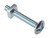 Roofing Bolts with Square Nuts - Zinc Plated - Box (100) - M6 x 40mm