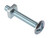 Roofing Bolts with Square Nuts - Zinc Plated - Box (100) - M6 x 50mm
