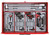 Teng Tools TCMMIND08 53" Pro Cabinet Tool Kit 569 Pieces RED