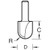 Trend Radius cutter 8mm radius (13/1X1/2TC)