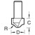 Trend Flat ogee cutter (22/03X1/2TC)