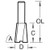 Dovetail cutter 104 degrees x 25.4mm diameter (31/25X1/2TC)