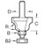 Trend Bearing Guided Ogee cutter (46/240X1/2TC)