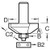 Trend Bearing Guided Bevel Cutter 25 degrees (46/34X1/2TC)